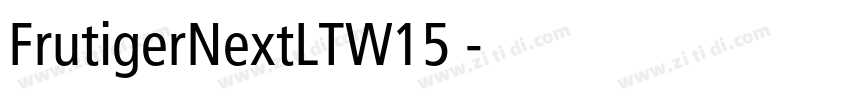FrutigerNextLTW15 字体转换
